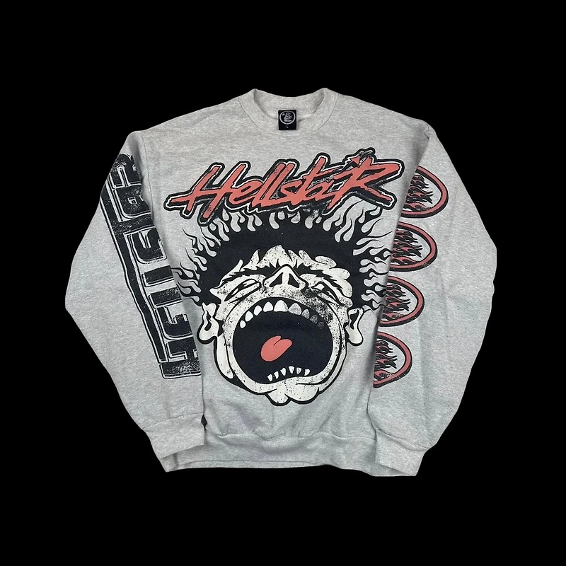 Hellstar Records crewneck grey