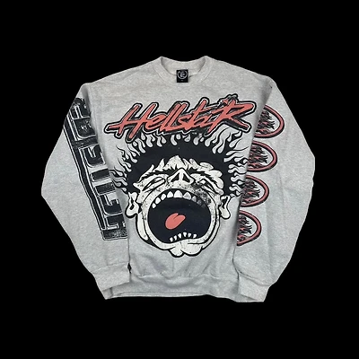 Hellstar Records crewneck grey