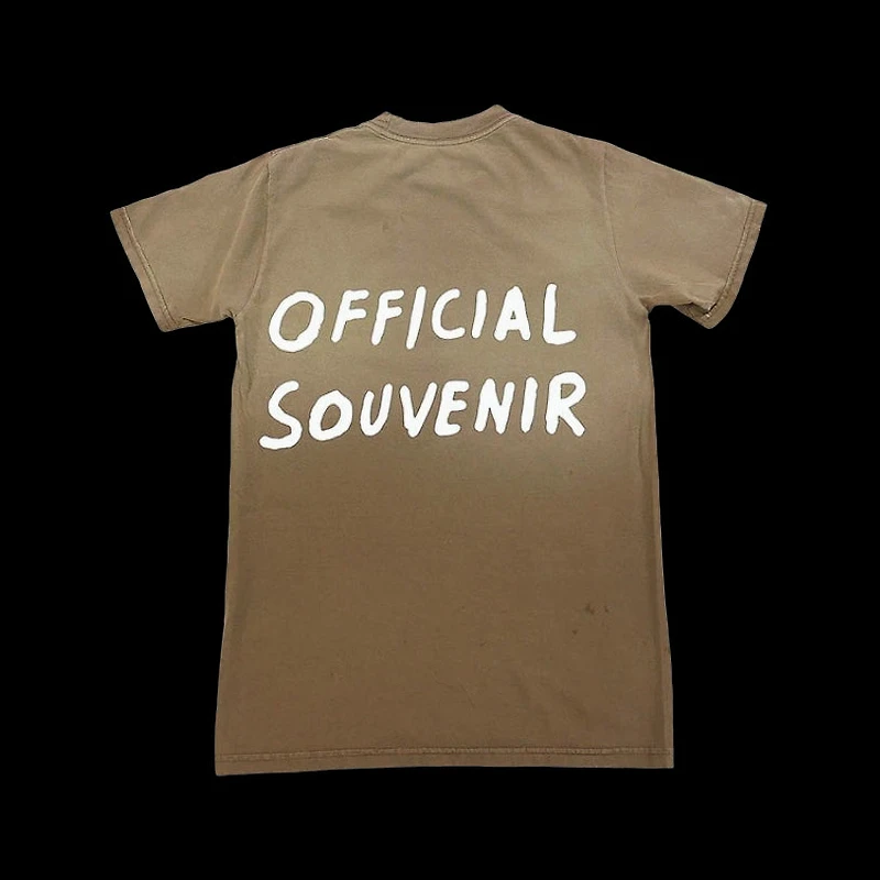 Travis Scott Official souvenier tee brown