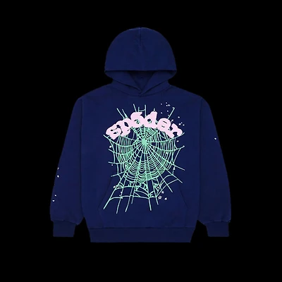 Sp5der Web Hoodie Navy