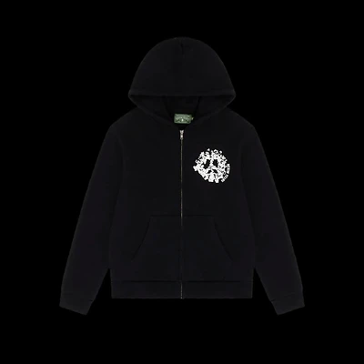 Denim Tears University Zip-Up Black/White