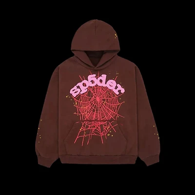 Sp5der Web Hoodie Brown