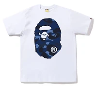 Bape Navy Big Head Tee White