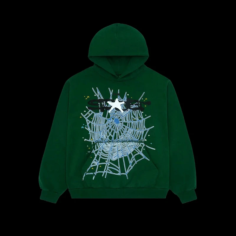 Sp5der Web Hoodie Hunter Green