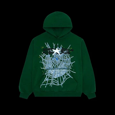 Sp5der Web Hoodie Hunter Green