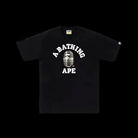 Bape ABC Grey Plaid Tee Black