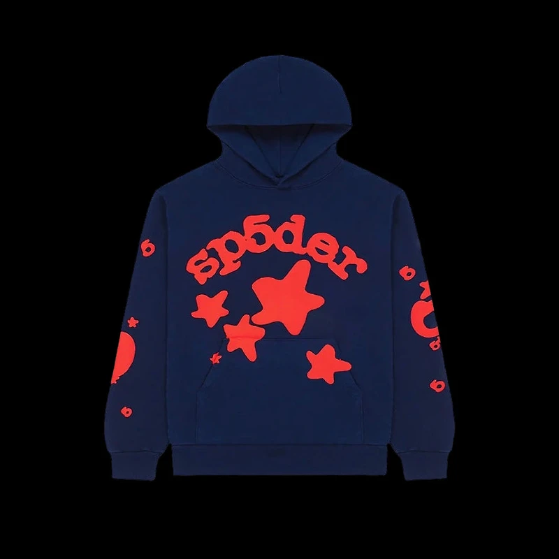 Sp5der Beluga Hoodie Navy/Red