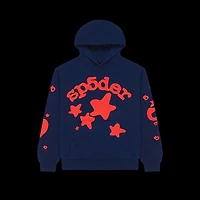 Sp5der Beluga Hoodie Navy/Red