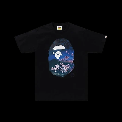 Bape Sakura Photo Head W Tee Black
