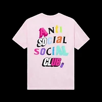 Anti-Social real me tee pink