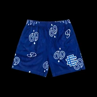 Eric Emanuel Shorts Blue Bandana