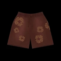 Denim Tear Mono Cotton Wreath Shorts