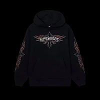 Revenge Flaming Cross Hoodie Black