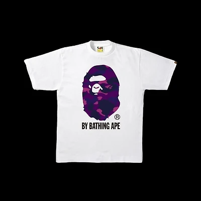 Bape Purple Ape Head Tee White