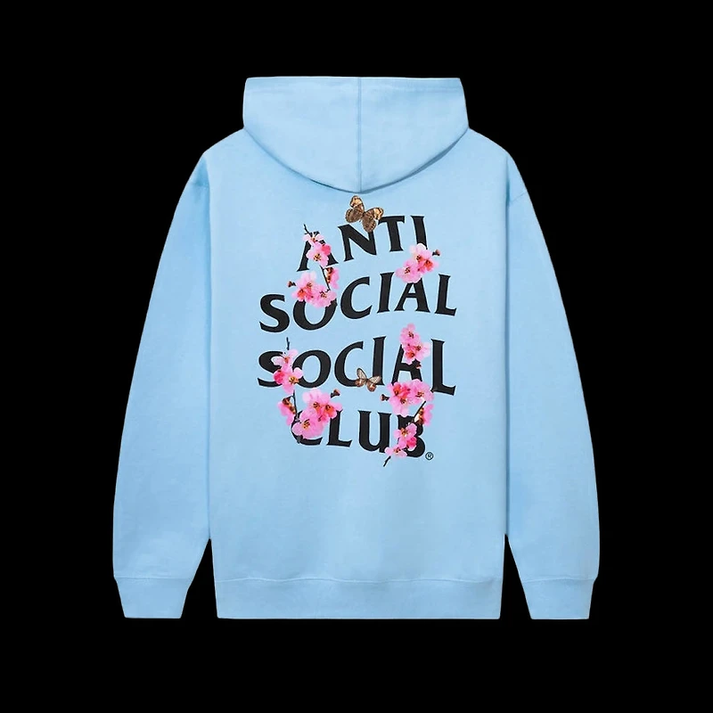 Anti-Social koch Hoodie Blue