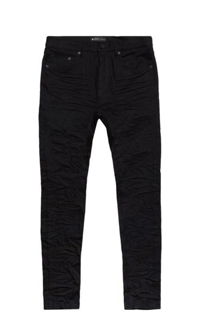 Purple Brand Low Rise Skinny Jeans 'Black Raw'