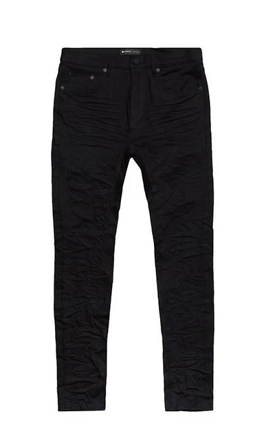 Purple Brand Low Rise Skinny Jeans 'Black Raw'