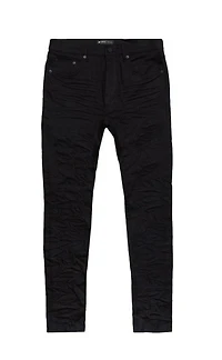 Purple Brand Low Rise Skinny Jeans 'Black Raw'