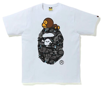 Bape ABC Space Camo Tee White