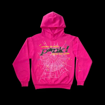 Sp5der P*nk Hoodie Pink V1