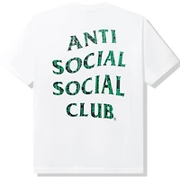 Anti-Social glitch tee white