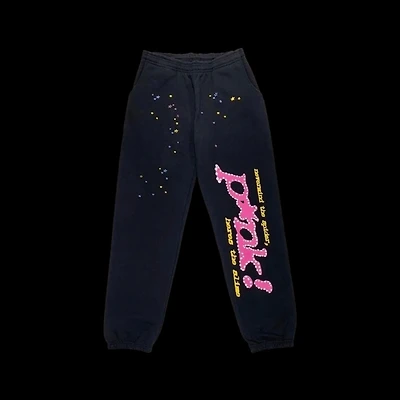 Sp5der P*nk Pant Black V1