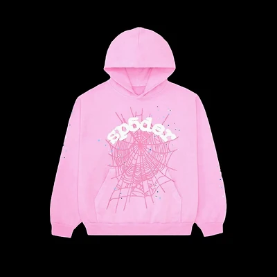 Sp5der Web Hoodie Pink