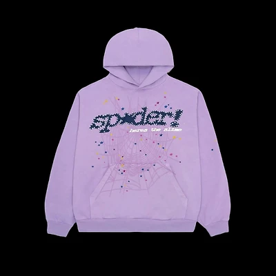 Sp5der Acai Hoodie Purple