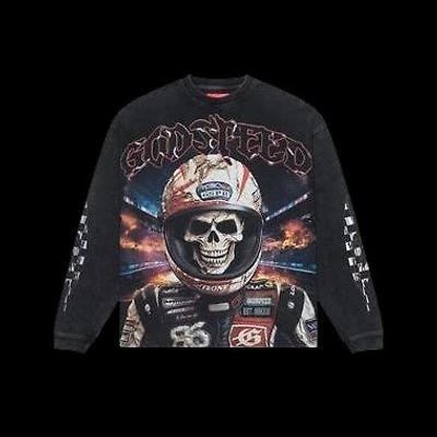 Godspeed Racer Goldie LS T-Shirt (Black wash)
