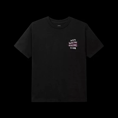 Anti-Social pink web tee black