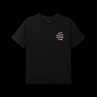 Anti-Social pink web tee black