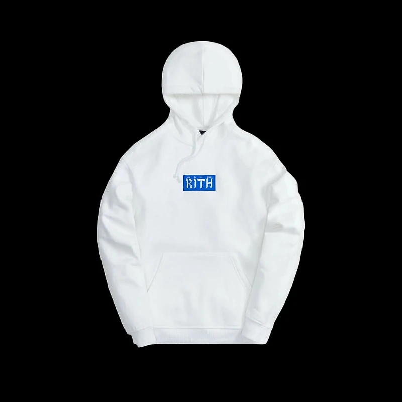 Kith Hebrew Script Hoodie White