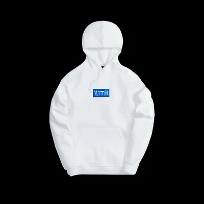 Kith Hebrew Script Hoodie White
