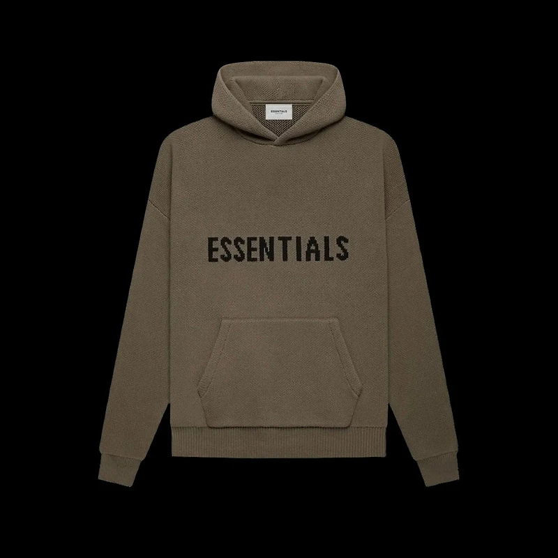 Essentials Knit Hoodie Harvest