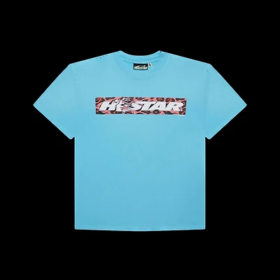 Hellstar Box Logo Tee Blue
