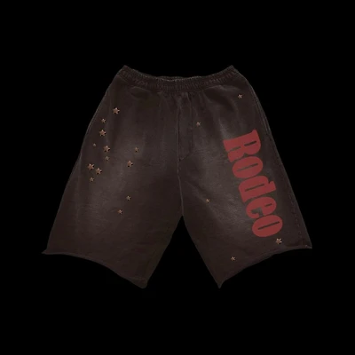 Travis Scott x Sp5der Days Before Rodeo Shorts 'Brown'