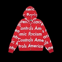 Denim Tears Repeat Zip-Up Red