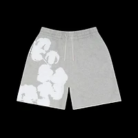 Denim Tears Big Cotton Wreath Sweat Shorts 'Grey'