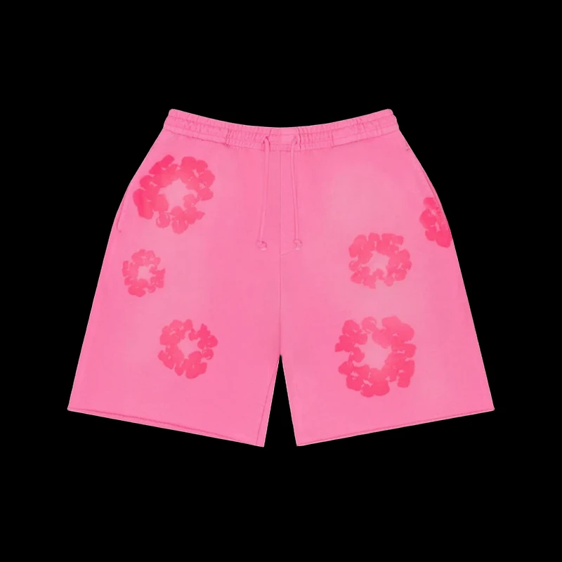 Denim Tear Mono Cotton Wreath Shorts