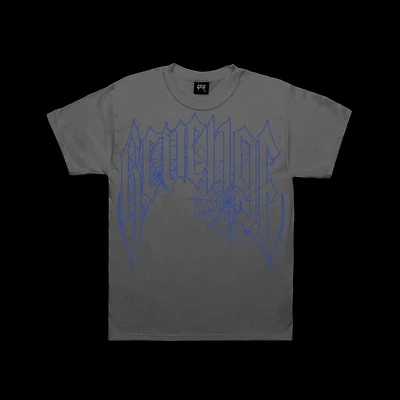 Revenge Web Print Tee Blue/Grey