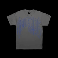 Revenge Web Print Tee Blue/Grey