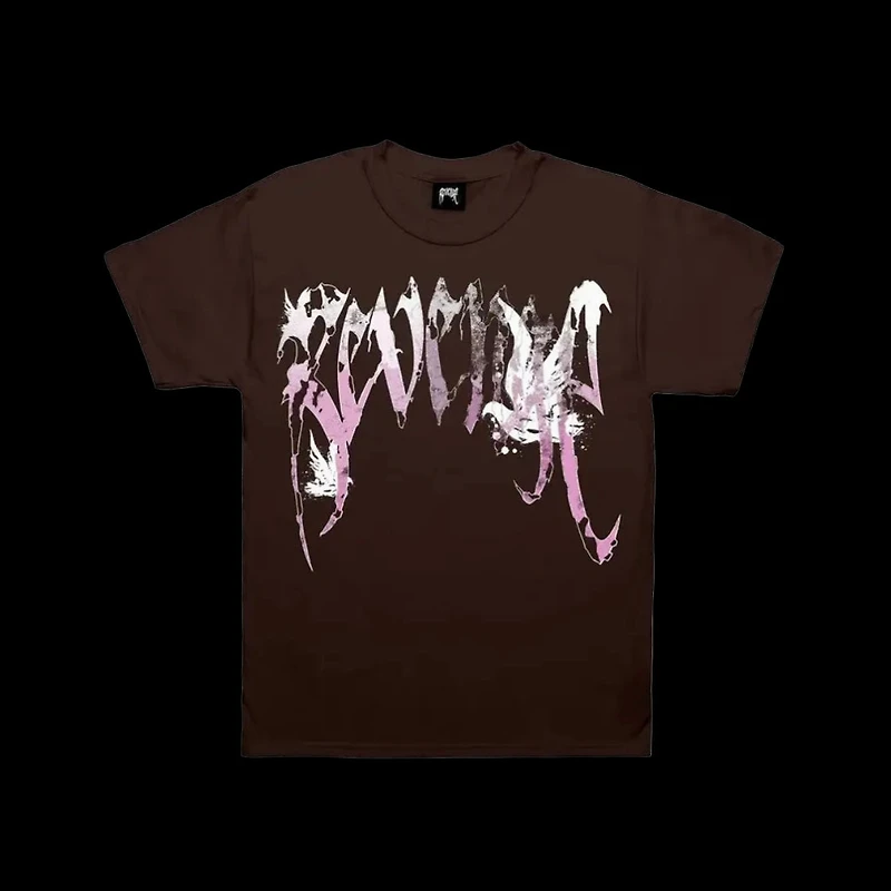 Revenge Graffiti Dove Tee Brown