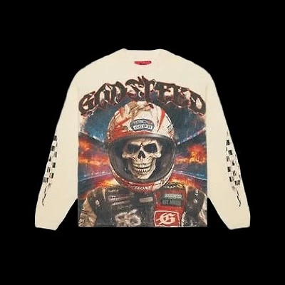 Godspeed Racer Goldie LS T-Shirt (Bone)