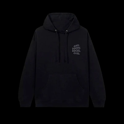 Anti-Social White Smoke Hoodie Black