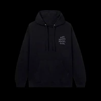 Anti-Social White Smoke Hoodie Black