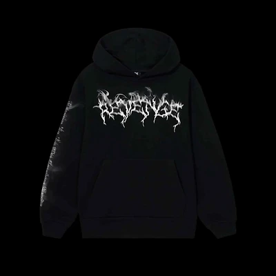 Revenge Smoke Lightning Hoodie Black
