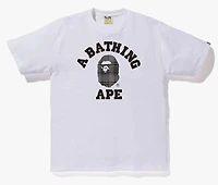 Bape ABC Grey Plaid Tee White