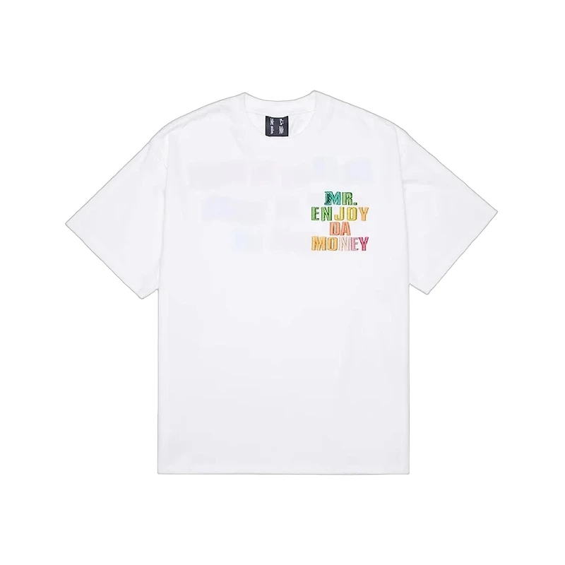 MR. Enjoy Da Money Rainbow White Tee