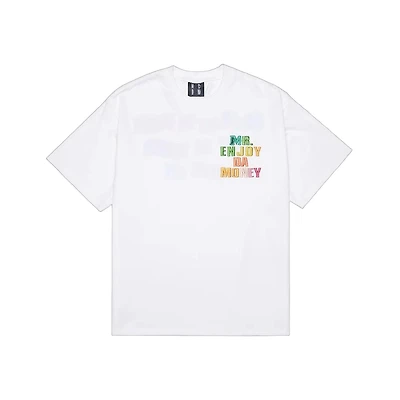 MR. Enjoy Da Money Rainbow White Tee