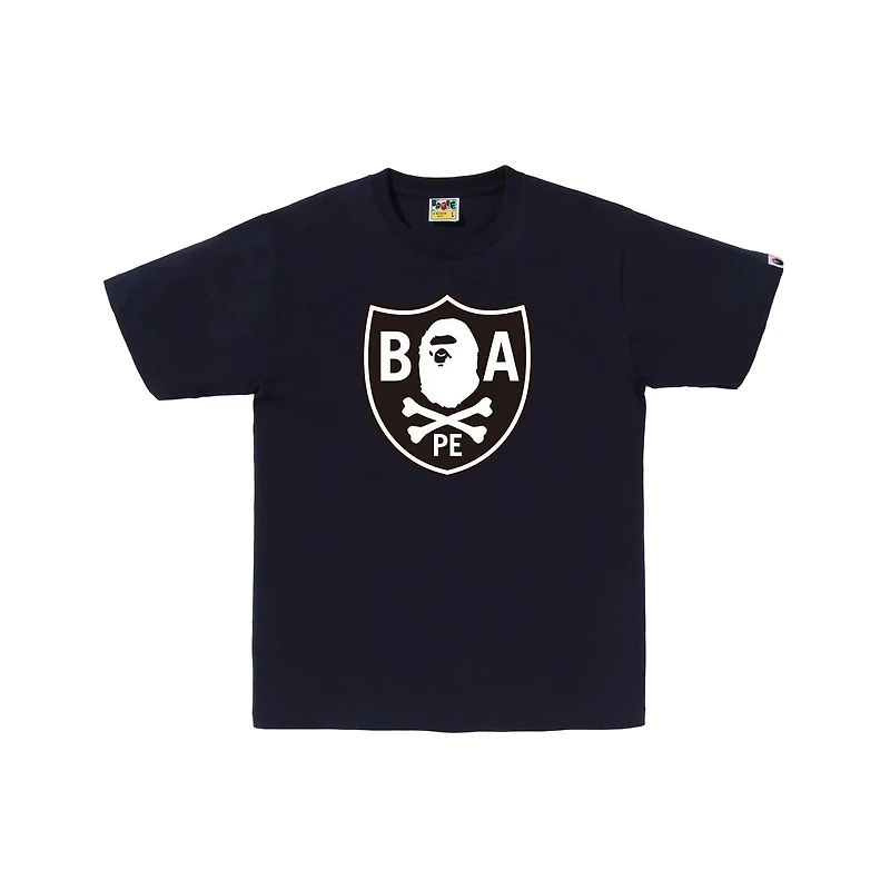 Bape Ape Crossbone Tee navy